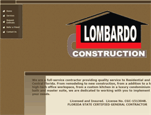 Tablet Screenshot of lombardoconstruction.net
